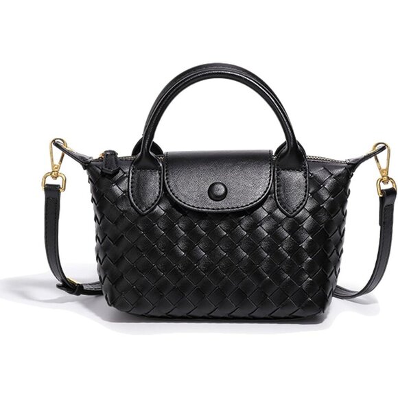 🆕 Fuvezix Leather Crossbody Bag Women Black Fashion Clutch Luxury Handbag - Picture 1 of 6